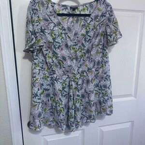 Torrid Multicolor Floral Blouse